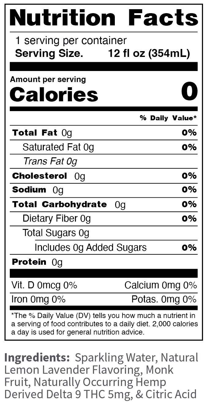 LEMON LAVENDER (5mg) - 6/4pk Case (24 pack)